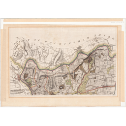 John Rocques Map c.1760. Maidenhead, Marlow, Henley