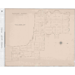 Taplow Court - ground floor plan 1897