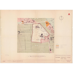 Southern Electricity House (Wooley Hall) site plan. 1961