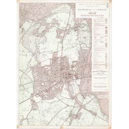 Berkshire County Council plan for Maidenhead and Cookham 1953